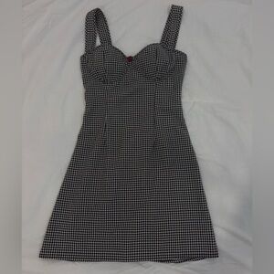 Black and White Gingham Dress